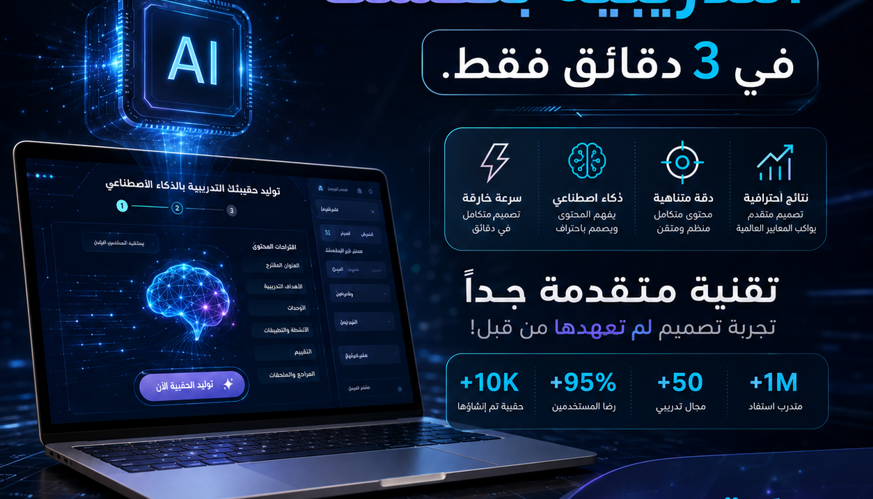 حقيبة تدريبية في 3 دقايق